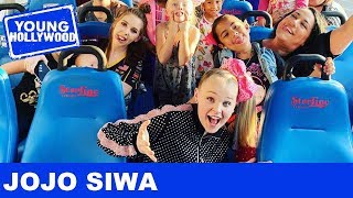 JoJo Siwa Surprises Fans On The Young Hollywood Tour Bus [upl. by Cyma515]