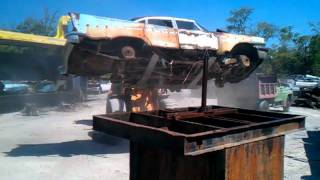 Harris Auto Salvage  Crushing Season 2011  Part 1 [upl. by Nappy560]