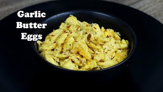 Garlic Butter Eggs Recipe [upl. by Eugen]