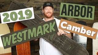 2019 Arbor Westmark Camber Snowboard Review [upl. by Milka835]