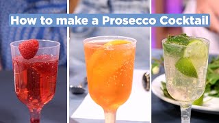 3 Simple Prosecco Cocktails for National Prosecco Day [upl. by Foy655]