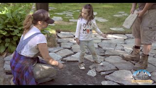 HOW TO LAY A FLAGSTONE PATIO Using Gator Base Instead of Gravel [upl. by Aline]