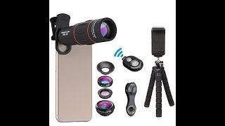 Apexel 18x Super Zoom lens  3in1 lens  Flexible Tripod  Remote Shutter Unboxing Lens On Review [upl. by Lemraj841]