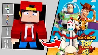 Minecraft  HOW TO BECOME FORKY FROM TOY STORY 4 [upl. by Jansson]