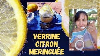 verrine façon citron meringuée [upl. by Nnarual]