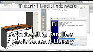 Tutorial Revit Indonesia  Downloading Families  Revit content Library [upl. by Dorothy419]