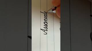 Calligraphy handwriting modrencalligraphy calligraphy shortsfeed shortsviral art signature [upl. by Airdnna]