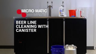 Beer Line Cleaning using a Canister [upl. by Whitney]