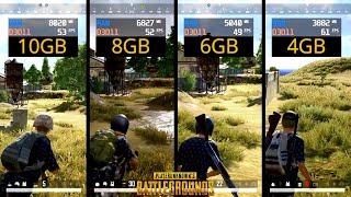 Pubg  4gb vs 6gb vs 8gb vs 10gb  Ram Test  2020 [upl. by Matteo659]