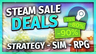 STEAM WINTER SALE 2023  15 BRILLIANT Strategy amp Simulation Game Deals [upl. by Petulah]