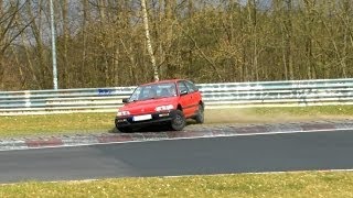 Touristenfahrten Nordschleife 30032014  Drifts Fails amp Dreher  Nice Cars Nürburgring [upl. by Leong]