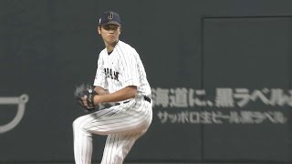 MLBJPN Japans Ohtani dials it up vs MLB AllStars [upl. by Nodababus]