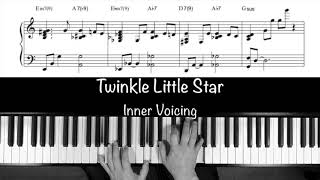 quotTwinkle Twinkle Little Star” Beautiful piano with Sheet music [upl. by Sheehan88]