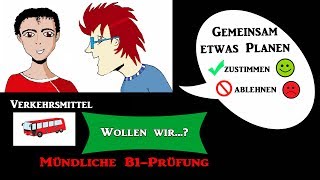 B1 Gemeinsam etwas planen Wollen wir Verkehrsmittel [upl. by Inalej]