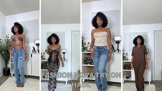 FASHION NOVA TRY ON HAUL  JEANS amp CORSET [upl. by Sulihpoeht]