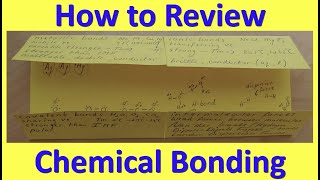 How to Review Chemical Bonding [upl. by Karlyn]