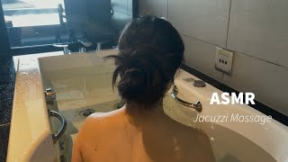 Jacuzzi Massage ASMR for sleep💤Shoulder Massage Spray Skincare amp Hair Brushing asmr 🛁 No Talking [upl. by Hayilaa]