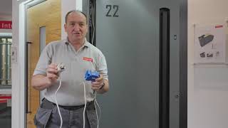 How to wire a transformer for an Ekey D Line Fingerprint Scanner on an Internorm Aluminium Door [upl. by Adelaja]