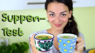 Vegane Suppen  2 Rezepte im SuppenTest  Cup Soups [upl. by Yllek]