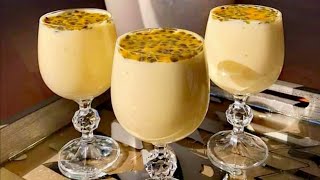 SORBETE DE MARACUYA🍹 DELICIOSO Y FACIL DE PREPARAR RECETA [upl. by Acul]