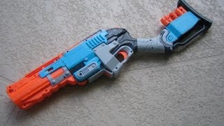 REVIEW Nerf Zombie Strike SledgeFire Unboxing Review amp Firing Test [upl. by Nitsa]