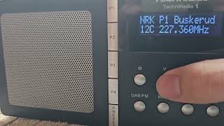 DAB DX Tropo 12C 227360 MHz NRK Reg1 OsAkOs OsloTryvasshøgda Norway 844 km [upl. by Dodwell]