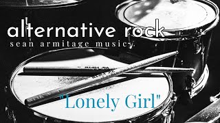 Drumless Backing Track AltRock 90 BPM quotLonely Girlquot [upl. by Enimisaj]