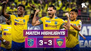 Match Highlights  Kerala Blasters FC 33 Chennaiyin FC  MW 8  ISL 202324 [upl. by Scurlock]