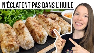 ROULEAUX IMPÉRIAUX VIETNAMIENS NEMS AU POULET  cha gio  FRIED SPRINGROLLS  HOP DANS LE WOK [upl. by Zoellick562]