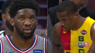 Eric Bledsoe Gets EJECTED After Throwing The Ball At Joel Embiid  Bucks vs 76ers  April 4 2019 [upl. by Aikemal]