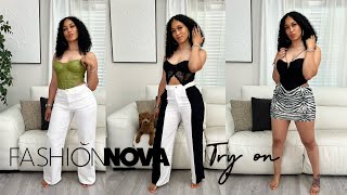 FASHION NOVA TRY ON HAUL  Dressy Looks 💃🏽 Corsets for Beyoncé Concert  Size Large [upl. by Voorhis]