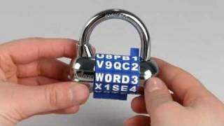 Operating the Master Lock 1534D Password Combination Lock [upl. by Albarran]