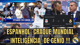 Narração Espanhola Dos Golaços Do Vinicius Júnior Contra O Liverpool viniciusjr liverpool [upl. by Neelcaj742]