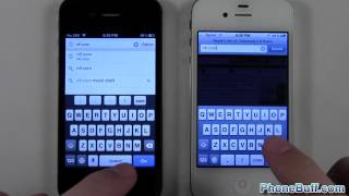 Google Chrome vs Safari On iPhone 4S Speed Comparison [upl. by Ami747]