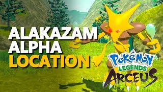 Pokemon Legends Arceus Alakazam Alpha Location [upl. by Nwahsud]