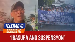 Transport coops join protest against PUV modernization suspension  05 August 2024 [upl. by Asamot705]