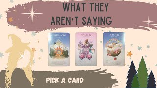 PICK A CARD WHAT THEYRE HIDINGNOT SAYING [upl. by Caldera744]