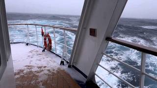 Caught in a Hurricane  Drake Passage  For More Dramatic Footage  Subcribe Now [upl. by Enelrac]