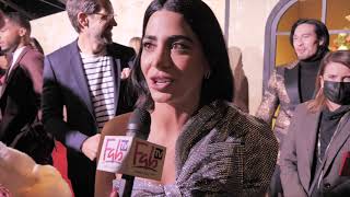 Emeraude Toubia at the quotWITH LOVEquot premiere amp red carpet [upl. by Lilahk]