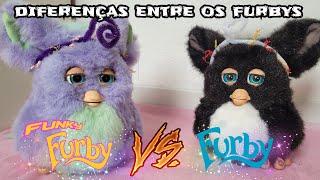 Diferenças Furby 2005 x Funky Furby Comparação lado a lado 🦉 [upl. by Winzler]