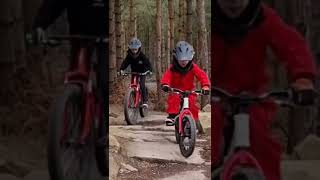 Mountain biking kids Cannock Chase Blue trail [upl. by Htaek]