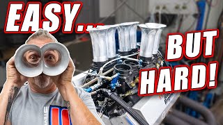 Cool Old School Small Block Chevy With 8 Stack Injection For A Fiat Drag Car [upl. by Daniel]