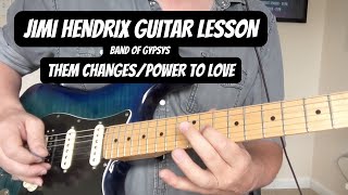 JIMI HENDRIX GUITAR LESSON Band of Gypsys wPlay Along Backing Tracks [upl. by Tomkiel]