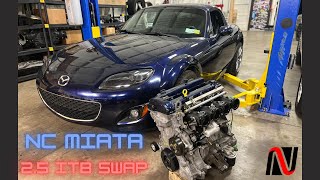 25 ITB Swapping my NC Miata [upl. by Pinckney39]