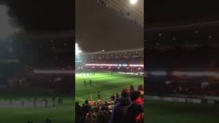 Wolves vs SLOVAN Bratislava light show Molineux europa cup 2019 [upl. by Eniamsaj]