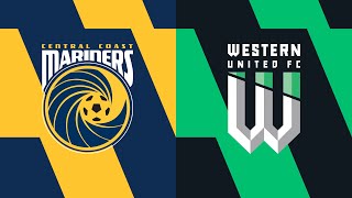 20232024 Liberty ALeague  Round 22  Central Coast Mariners v Western United [upl. by Alger827]