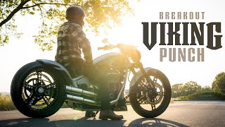 Thunderbike Viking Punch customized HarleyDavidson Breakout [upl. by Animehliw731]