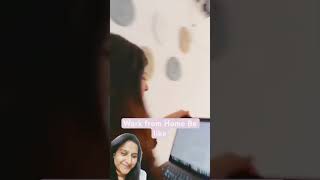 story of work from home 🏡rjkarishma relatable comedy my curious kid Maaz 🥰 [upl. by Blayze537]