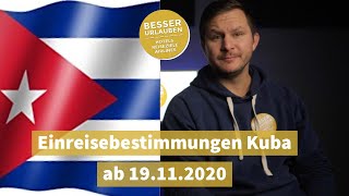 Einreisebestimmungen Kuba ab 19112020  01012021 Interview mit Iberostar [upl. by Annaid]