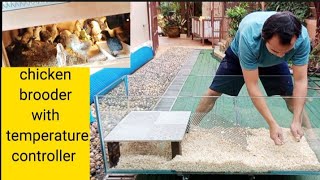 how to make chicken brooder chicken brooder with heater [upl. by Roderic]